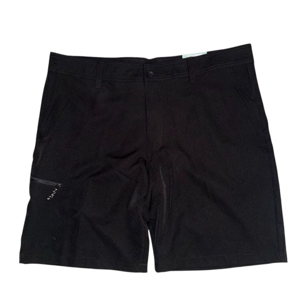Magellan Mens Black Cargo Hybrid Fishing Shorts Size 40